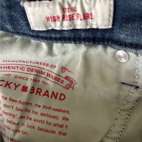 Lucky Brand Blue Flare Wide Leg Jeans - Picture 4 of 9